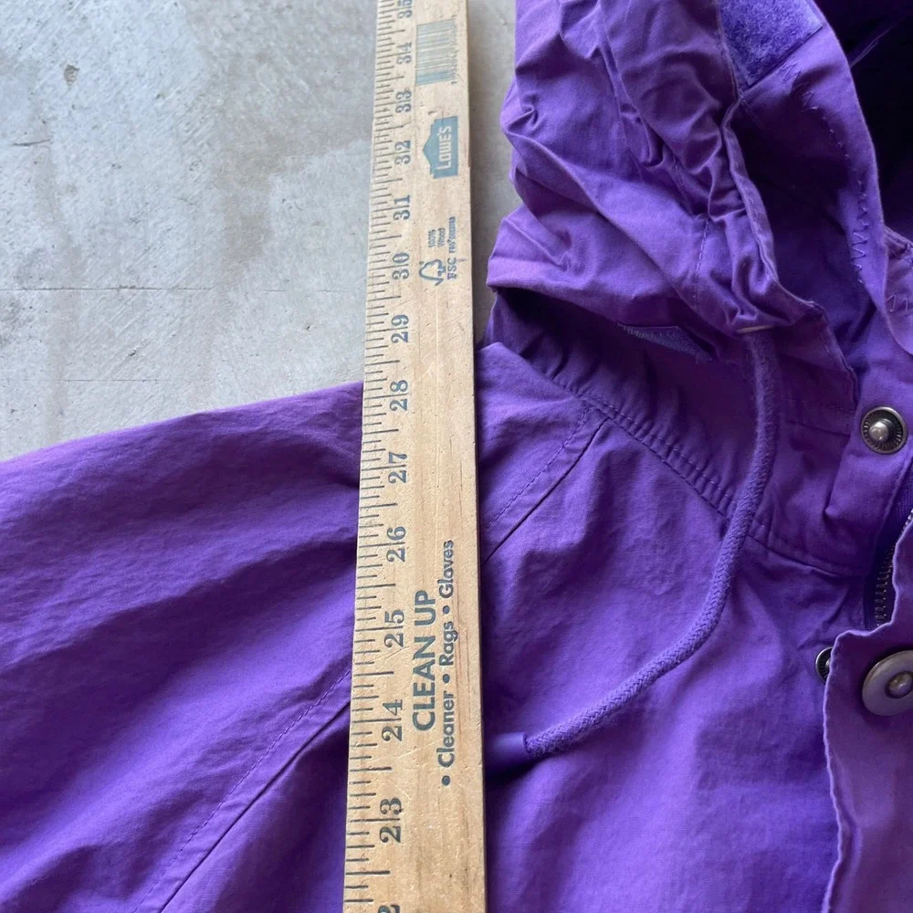 Vintage Gap Purple Anorak Windbreaker Hooded Pullover Jacket Mens XL Cotton